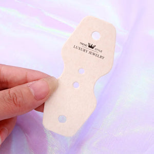 100pcs/lot Jewelry Display Necklace Card Tag Hair Accessories Packing