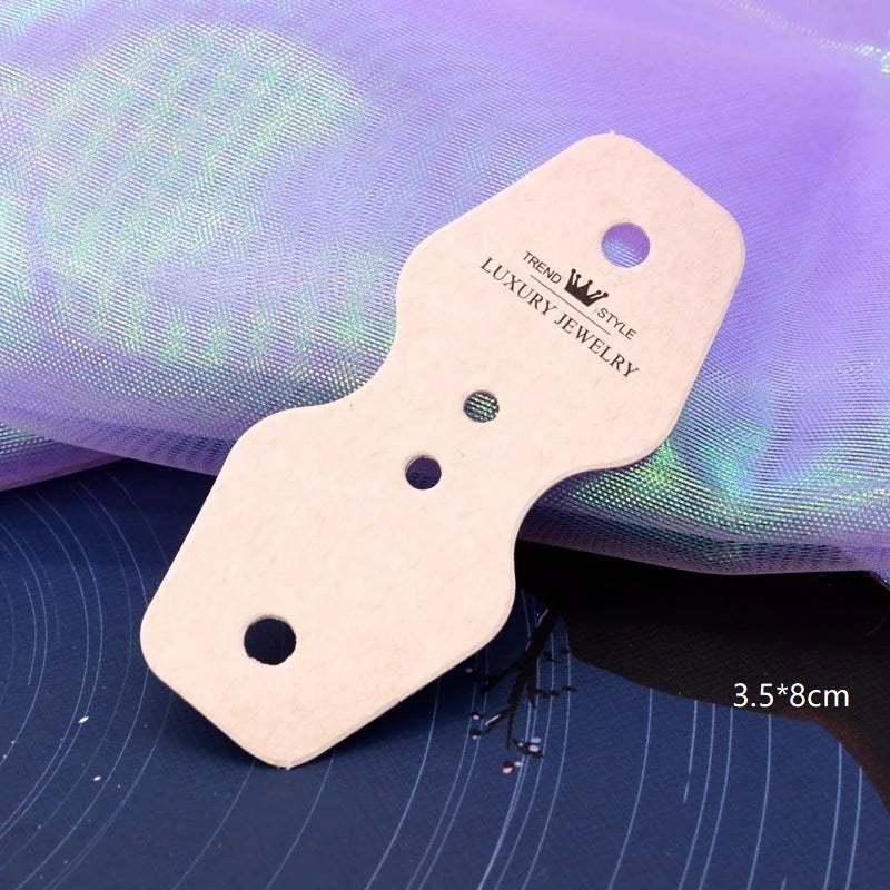 100pcs/lot Jewelry Display Necklace Card Tag Hair Accessories Packing