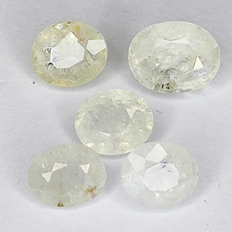 3.53ct Yellow Sapphire Oval Cut 6.1x4.9mm 5 Pieces