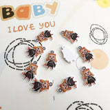 3-5CM Resin Christmas Pendants for Navidad Party Ornaments QSD128