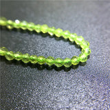 Natural Chrysolite Peridot Stone Round Beads 1 Strand/Pack Jewelry Findings