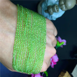 Natural Chrysolite Peridot Stone Round Beads 1 Strand/Pack Jewelry Findings