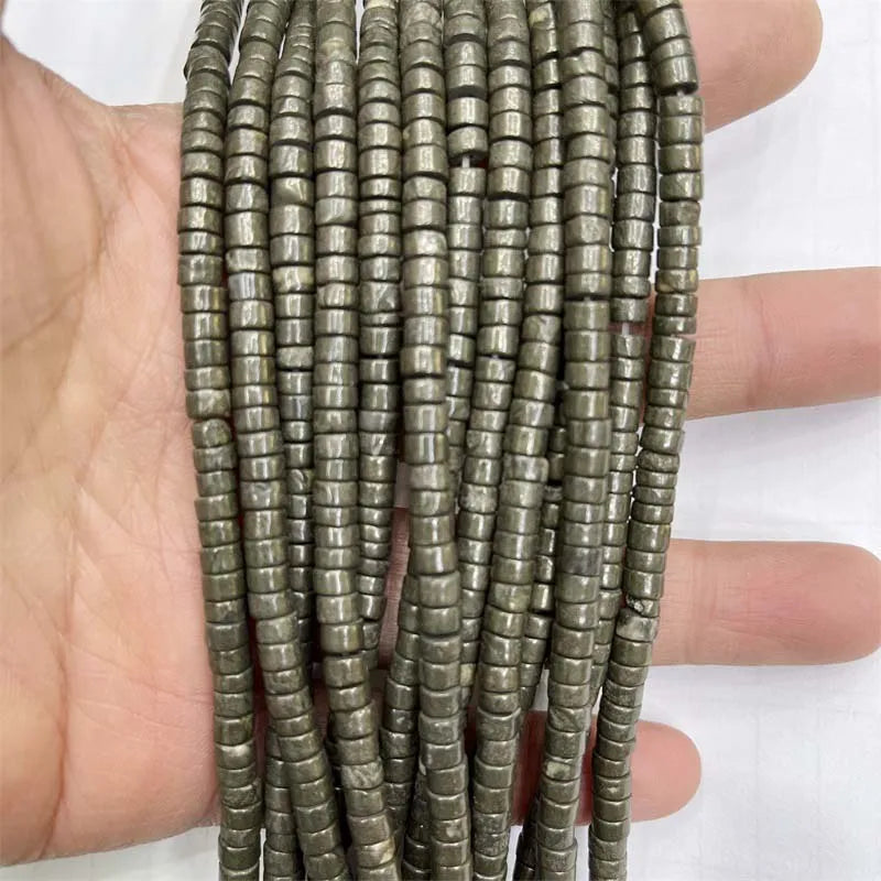 Pyrite Heishi Beads 4*6MM Natural Stone DIY Jewelry Making