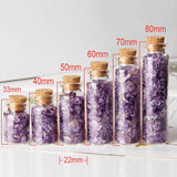 Mini Natural Crystal Quartz Stone Gravel in Glass Bottle Reiki Healing Gift
