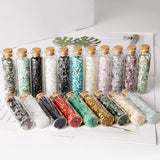 Mini Natural Crystal Quartz Stone Gravel in Glass Bottle Reiki Healing Gift