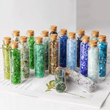 Mini Natural Crystal Quartz Stone Gravel in Glass Bottle Reiki Healing Gift