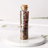 Mini Natural Crystal Quartz Stone Gravel in Glass Bottle Reiki Healing Gift