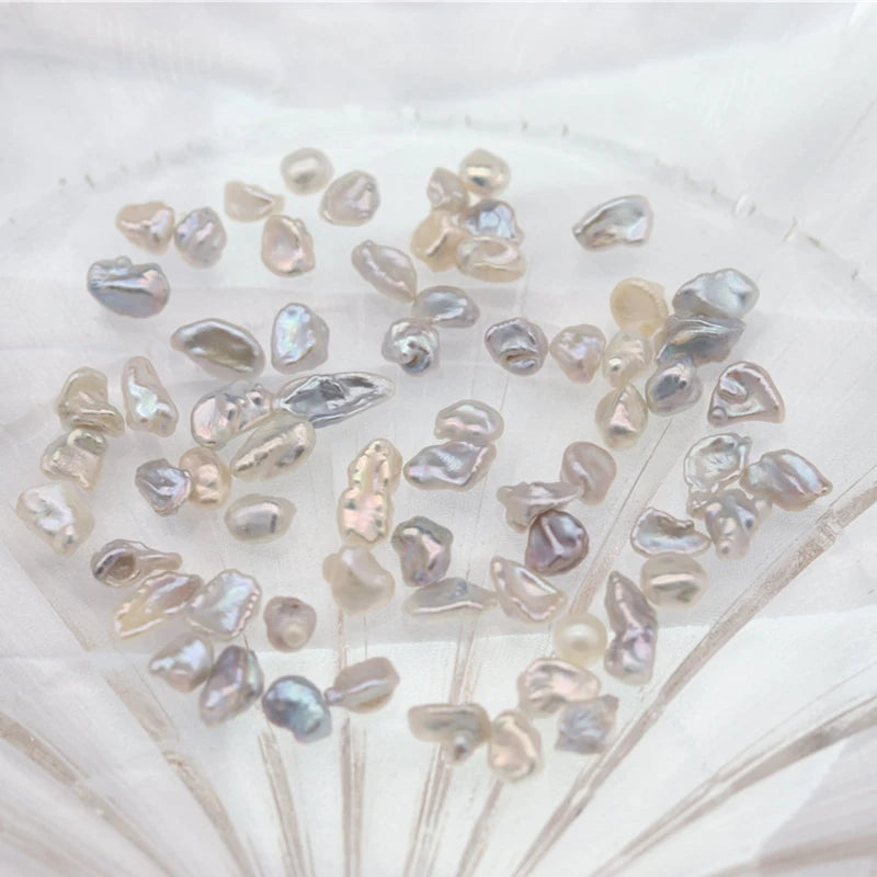 Purple Natural Freshwater Pearl Beads for DIY Nail Art