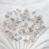 Purple Natural Freshwater Pearl Beads for DIY Nail Art