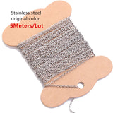 16.4ft Stainless Steel Chain Necklace Extender for Jewelry Making
