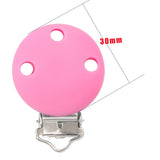 Round Silicone Clips 30mm Dummy Holder Pacifier Clip DIY Crafts