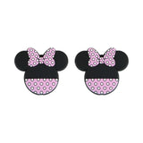 Silicone Beads Clips Cartoon Mickey Minnie BPA-Free