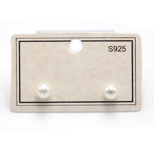100pcs Beige PVC Earring Cards with Bent Hook