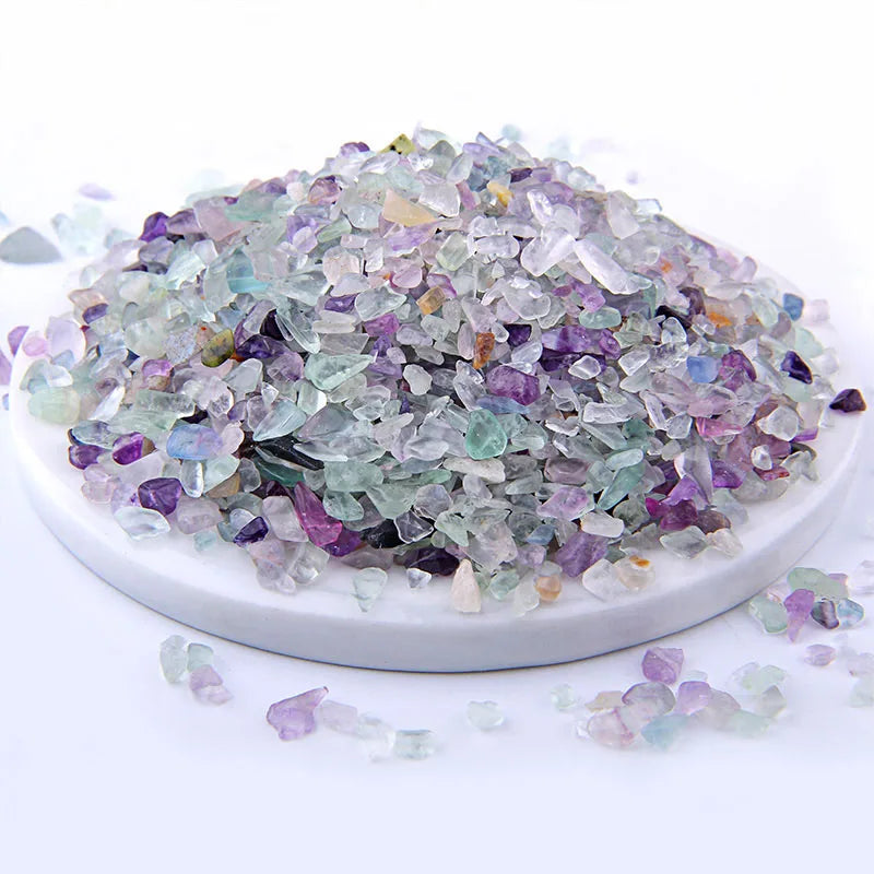 Irregular Amethysts Gravel Chip Stone Bulk Crystal for Fish Tank Home DIY