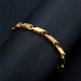 Irregular Geometry Chain Bracelet for Men Women Hiphop Wrist Jewelry Braslet