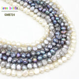 3-5mm Grey Freshwater Pearl Loose Beads for Jewelry Making