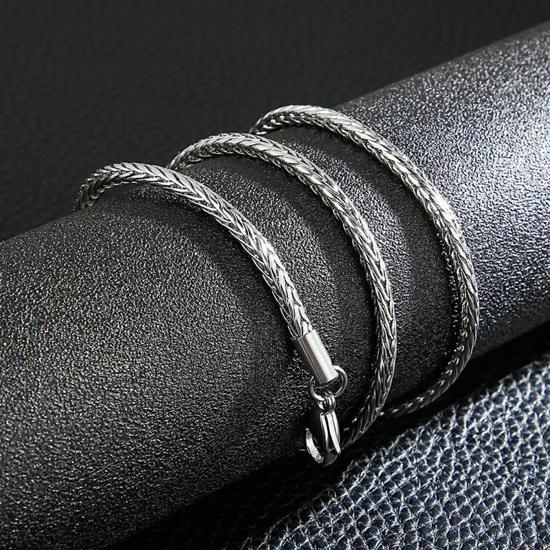 Stainless Steel Snake Chain Necklace 15-37"