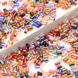 3.5mm Tube Glass Bugle Spacer Beads for Jewelry Making