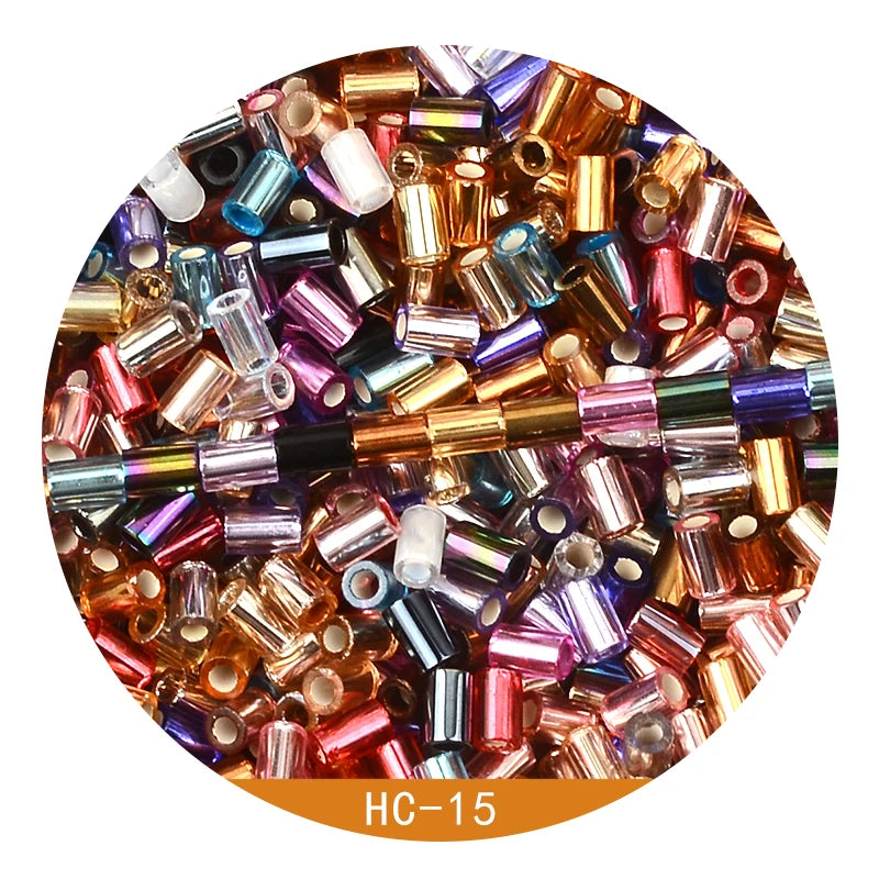 3.5mm Tube Glass Bugle Spacer Beads for Jewelry Making