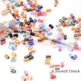 3.5mm Tube Glass Bugle Spacer Beads for Jewelry Making