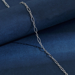 316L Stainless Steel Chain Necklace Silver Choker Jewelry for Women Men