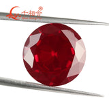 5# Red Artificial Ruby Corundum Loose Gemstone
