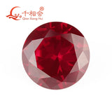 5# Red Artificial Ruby Corundum Loose Gemstone