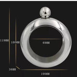 Stainless Steel Wine Pot Bangle Bracelet Flask Hip Flask