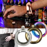 Stainless Steel Wine Pot Bangle Bracelet Flask Hip Flask