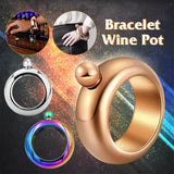Stainless Steel Wine Pot Bangle Bracelet Flask Hip Flask