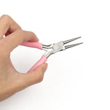 5pcs Jewelry Pliers Tool Set Stainless Steel Pink End Cutting Wire Pliers