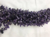 Amethysts Colour Wand Worry Stone Beads Strand 15 inches
