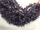 Amethysts Colour Wand Worry Stone Beads Strand 15 inches