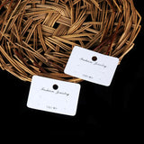 100Pcs Jewelry Earring Holder Display Cards Custom Logo