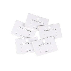 100Pcs Jewelry Earring Holder Display Cards Custom Logo