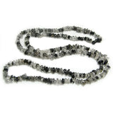 Rutilated Quartzs Beads Freeform Chips Stone Beads 32'' DIY Beads Trinket