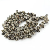 Dalmation Jasper Freeform Chips Stone Beads 32'' DIY Bracelets