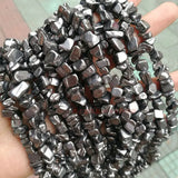 Natural Terahertz Beads 32'' Freeform Chips DIY Stone Beads For Jewelry Making