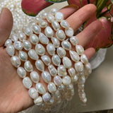 3 6 10 13mm Freshwater Pearl Round Beads Spacer Loose Beads DIY Jewelry Making