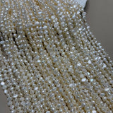 3 6 10 13mm Freshwater Pearl Round Beads Spacer Loose Beads DIY Jewelry Making