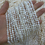 3 6 10 13mm Freshwater Pearl Round Beads Spacer Loose Beads DIY Jewelry Making