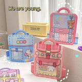 12 PCS Party Sweets Packaging Bags Snack Cookie Goody Bag With Handle
