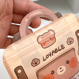 12 PCS Party Sweets Packaging Bags Snack Cookie Goody Bag With Handle