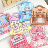 12 PCS Party Sweets Packaging Bags Snack Cookie Goody Bag With Handle