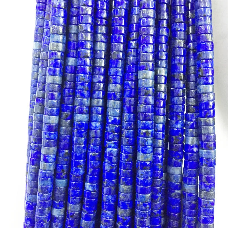 3*6MM Heishi Lapis Jade Disc Gemstone Spacer Beads