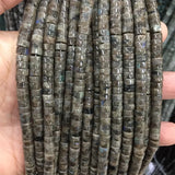 3*6MM Heishi Flat Round Gemstone Chip Disc Natural Stone Bead