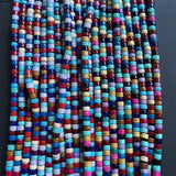 3*6MM Heishi Jade Beads Mix Gemstone Healing Power DIY Jewelry Making