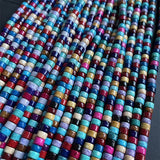 3*6MM Heishi Jade Beads Mix Gemstone Healing Power DIY Jewelry Making