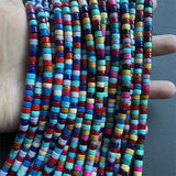 3*6MM Heishi Jade Beads Mix Gemstone Healing Power DIY Jewelry Making