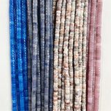 3*6MM Natural Stone Beads Flat Round Disc Jewelry DIY Healing Power Gemstone